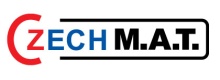 Logo  CZECH M.A.T. - stroje auta komunál agro aj.
