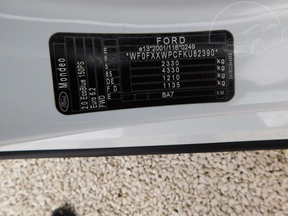 Ford Mondeo 2,0ECOBLUE,110kW,CZ,1MAJ,DPH,S