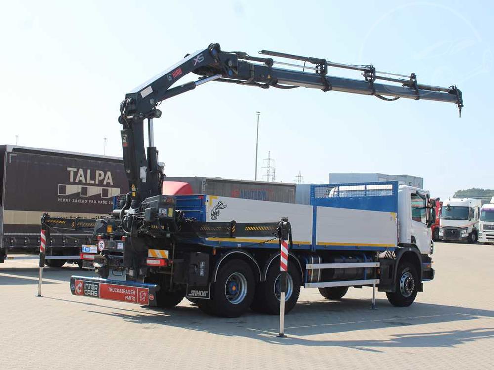 Scania  P400, hydraulick ruka HIAB 21