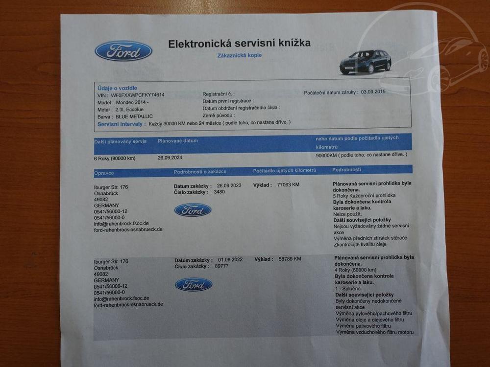 Ford Mondeo 110 kW. AT8, KAMERA, TAN