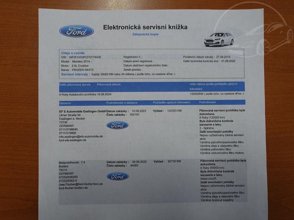 Ford Mondeo 140 kW,  AT8,  Titanium, ACC