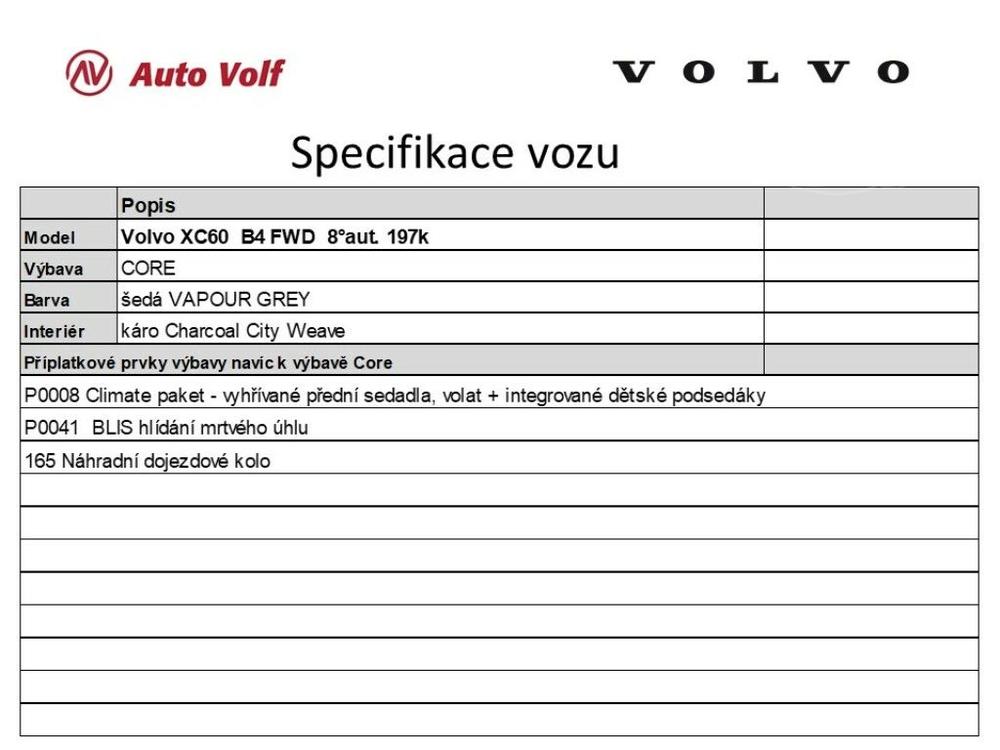 Volvo XC60 CORE B4 FWD 145kW