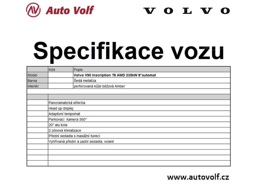 Volvo V90 Inscription T6 AWD 235kW