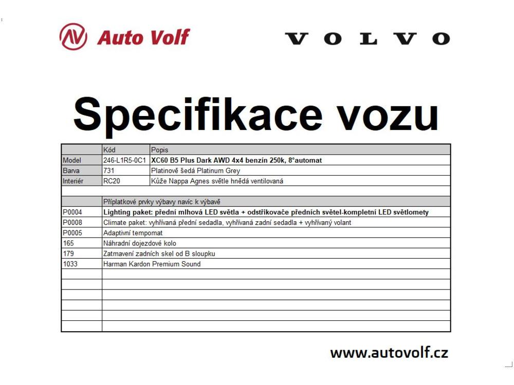 Volvo XC60 PLUS DARK B5 AWD 184kW
