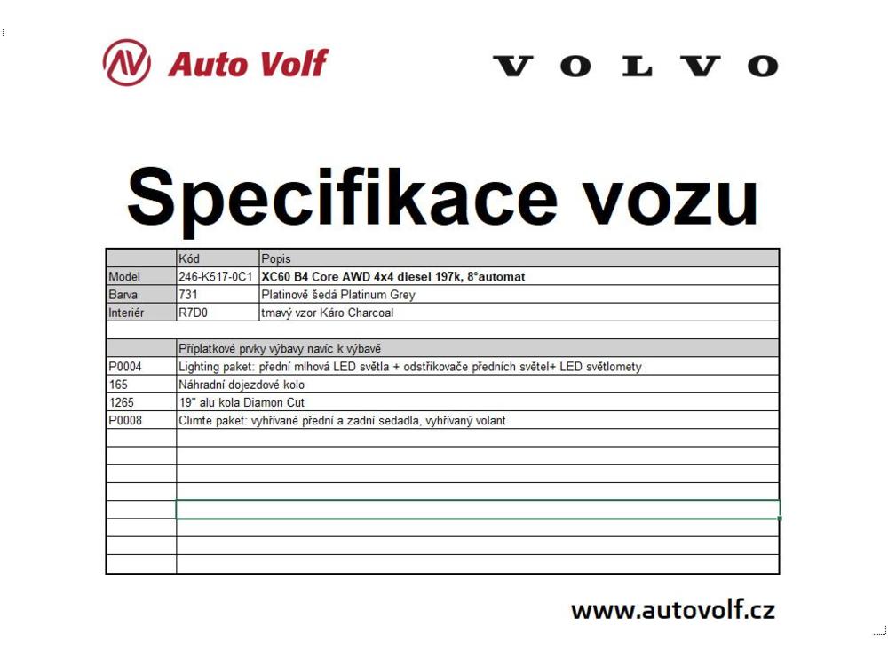 Volvo XC60 CORE B4 AWD 145kW