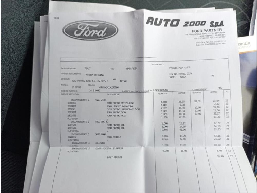 Ford Fiesta 1,4 i LPG Klima Serviska