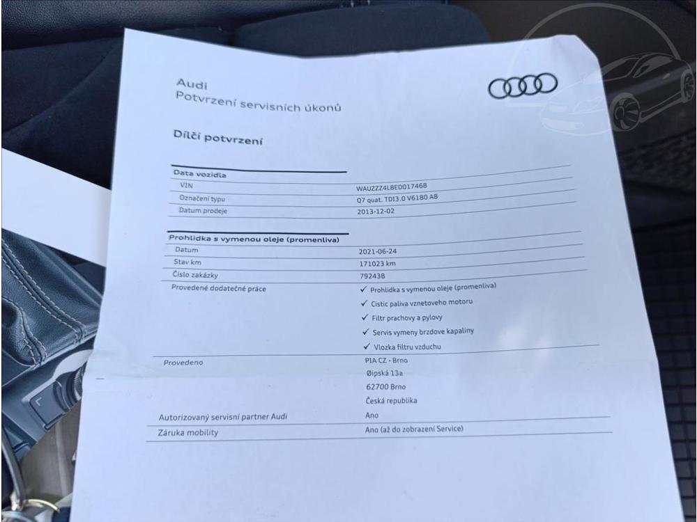 Audi Q7 3,0 TDI S-Line quattro 1maj.R