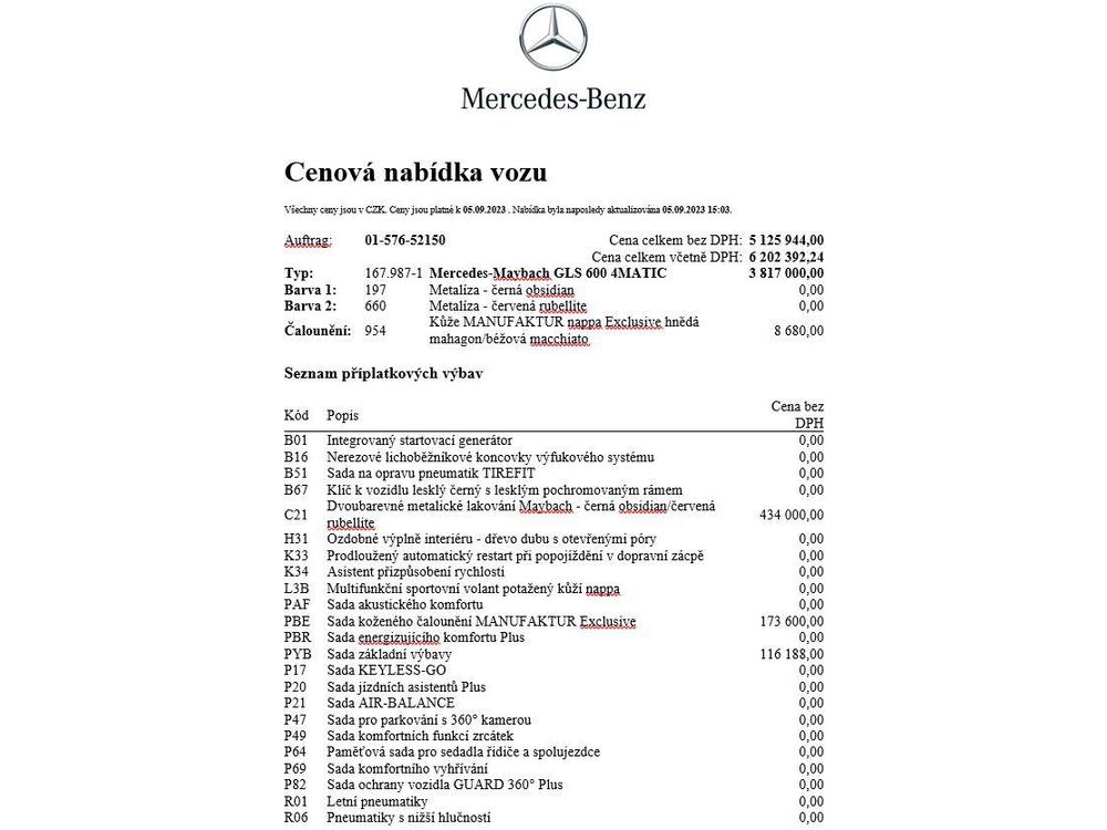 Mercedes-Benz GLS 600 4M MAYBACH