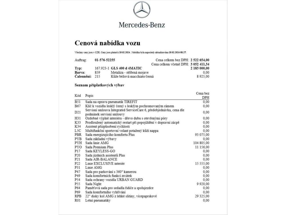 Mercedes-Benz GLS 2,9 400 d 4MATIC