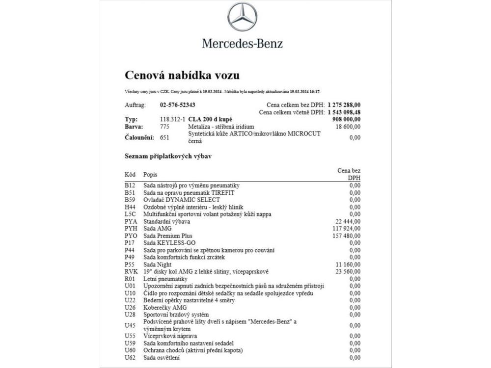 Mercedes-Benz CLA 200 d kup