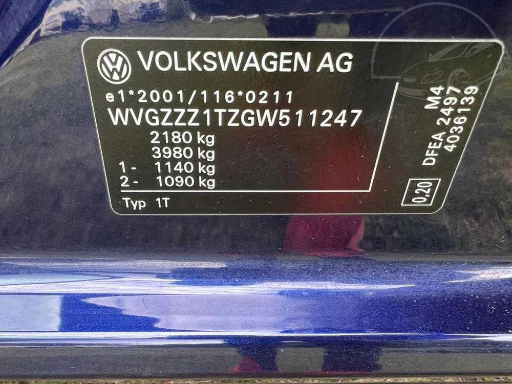 Volkswagen Touran III 2,0 TDI 110 kW-TOP STAV !
