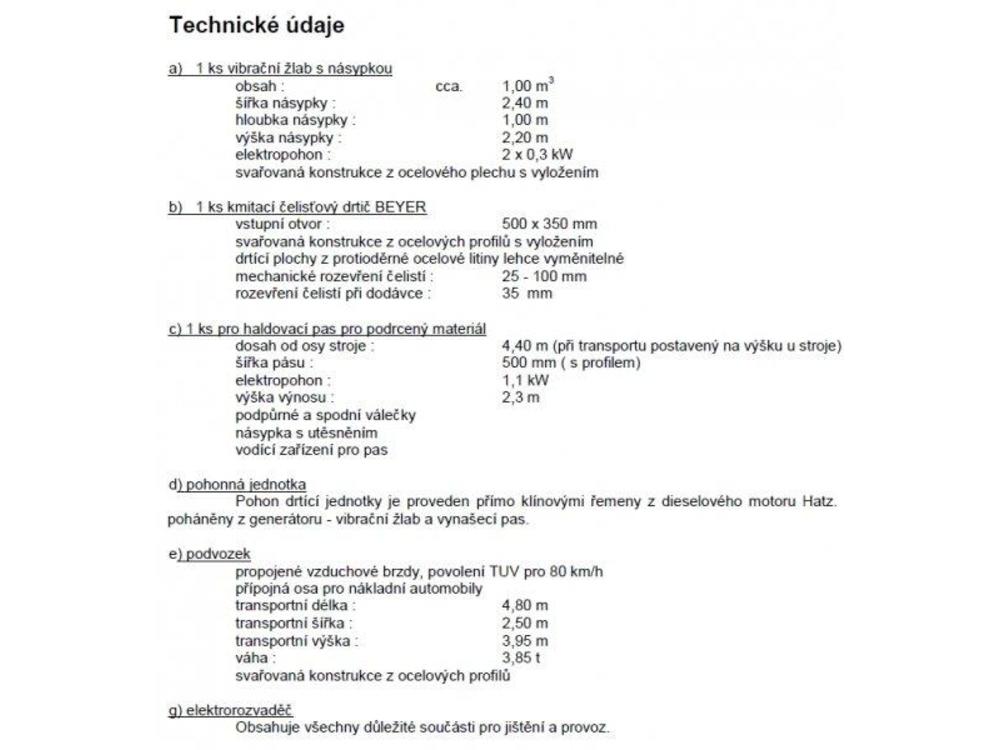 Jin  15t/h drti 1m3 elist Beyer