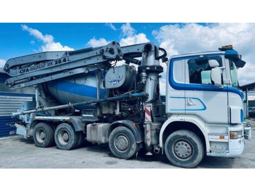 Scania  28m pumpa+mix 9m3 CIFA 8x4