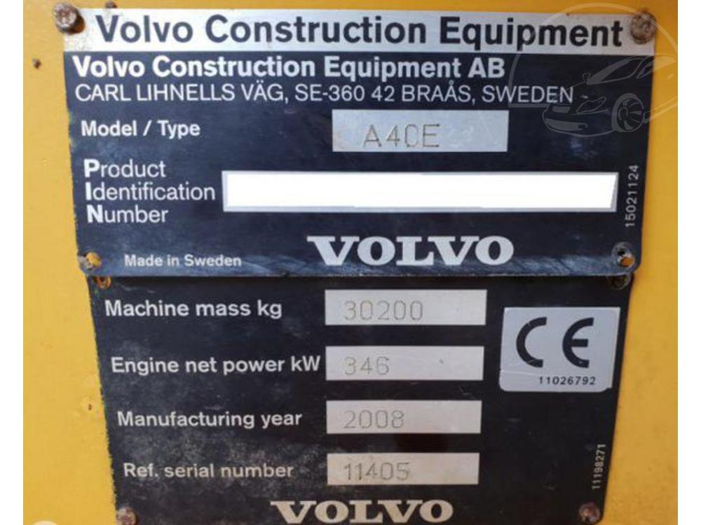 Volvo  A40 dumper na 39 t/18m3