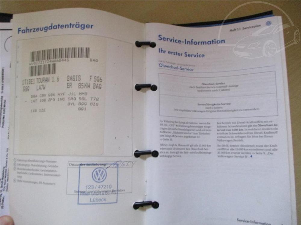 Volkswagen Touran 1,6 FSI  DIGI.KLIMA