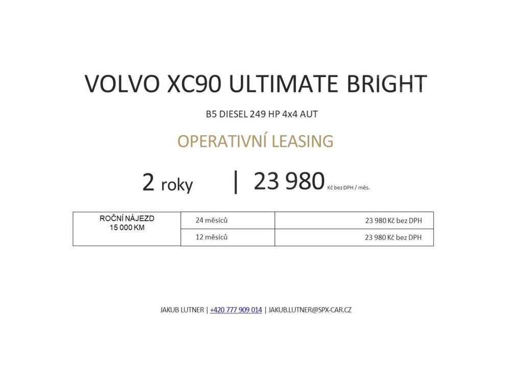 Volvo XC90 ULTIMATE BRIGHT, B5 AWD, 173+1