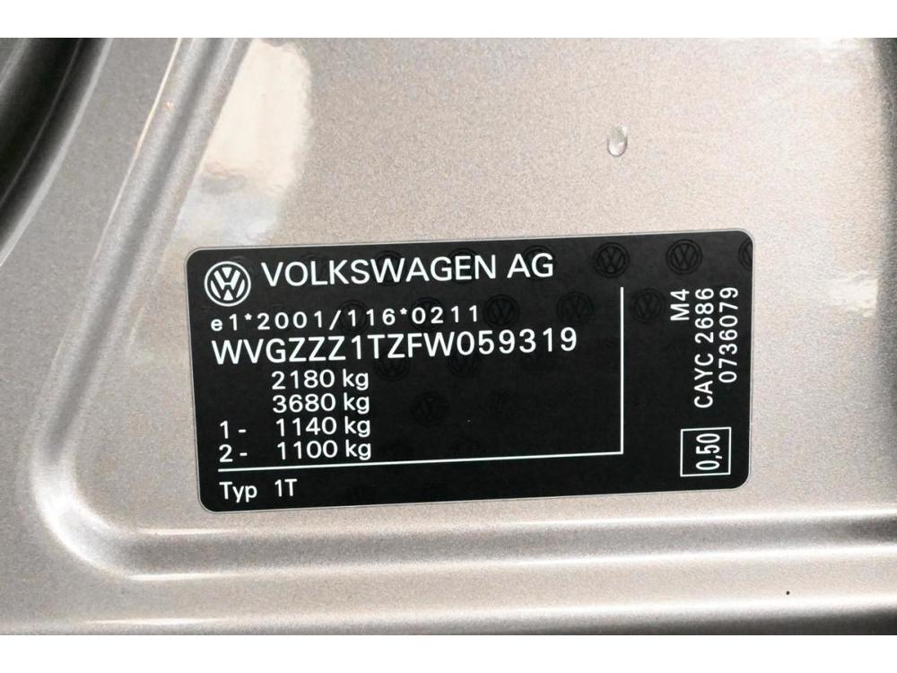 Volkswagen Touran 1,6 TDI 77 kW Park. asistent Z