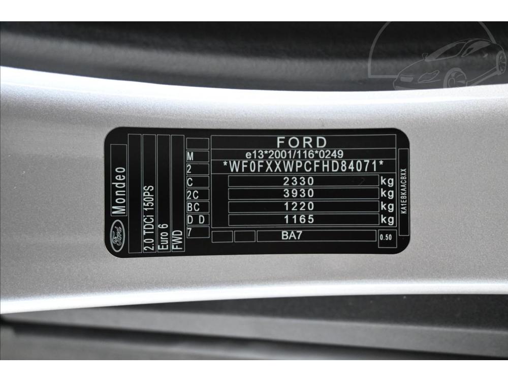 Ford Mondeo 2,0 TDCi 110kW Panorama Zruka