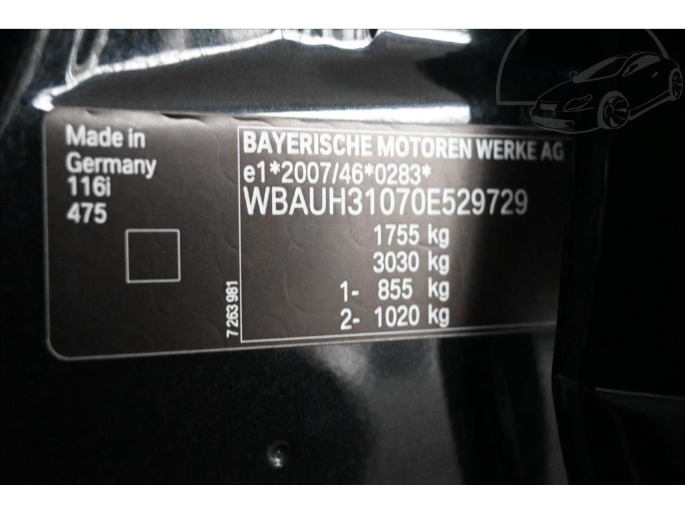 BMW 116 i 90kW Aut.klima Zruka a