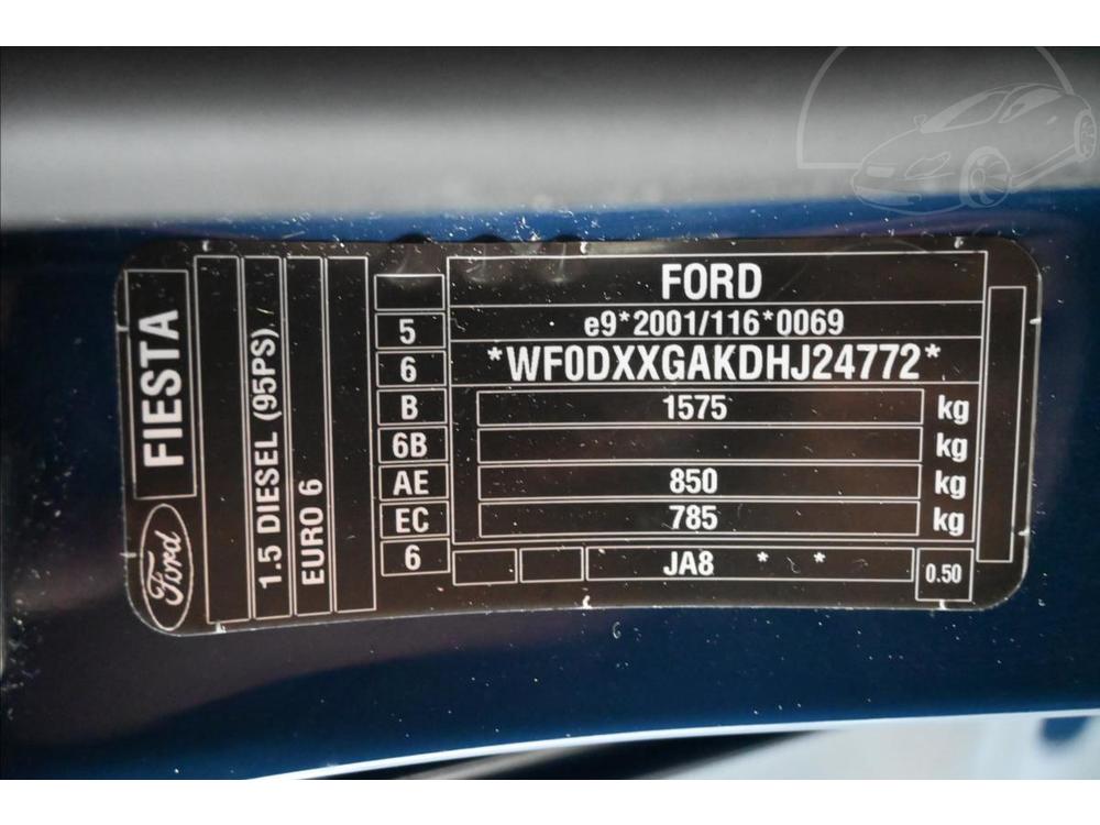 Ford Fiesta 1,5 TDCi 70 kW Zruka a 5 let