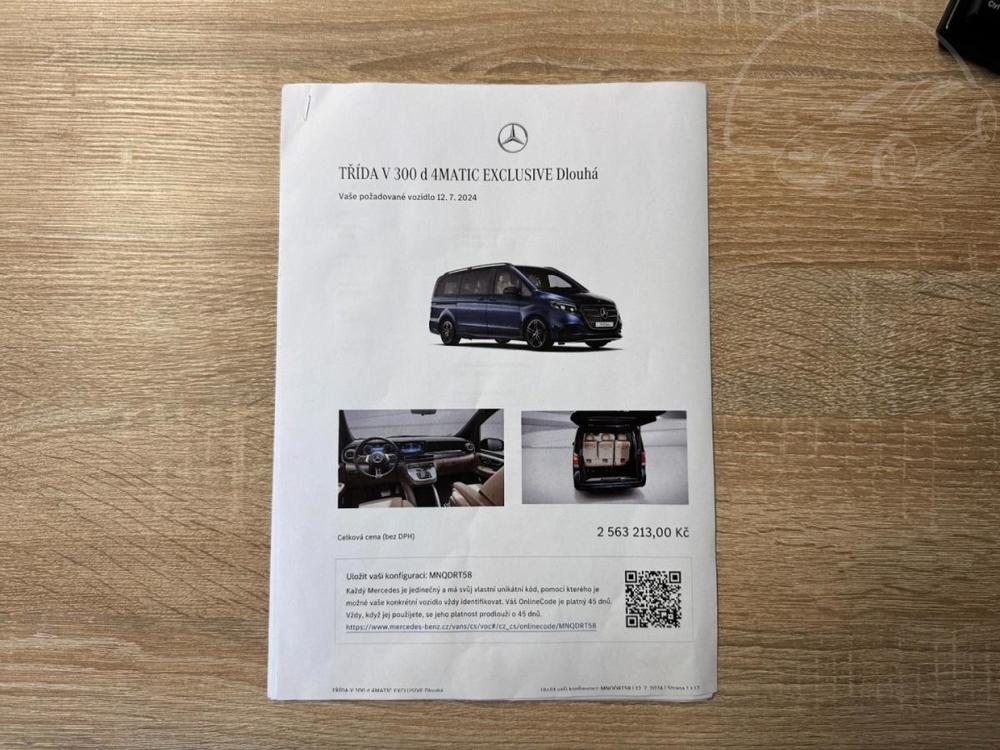 Mercedes-Benz V 300 d 4MATIC EXCLUSIVE/AMG/L