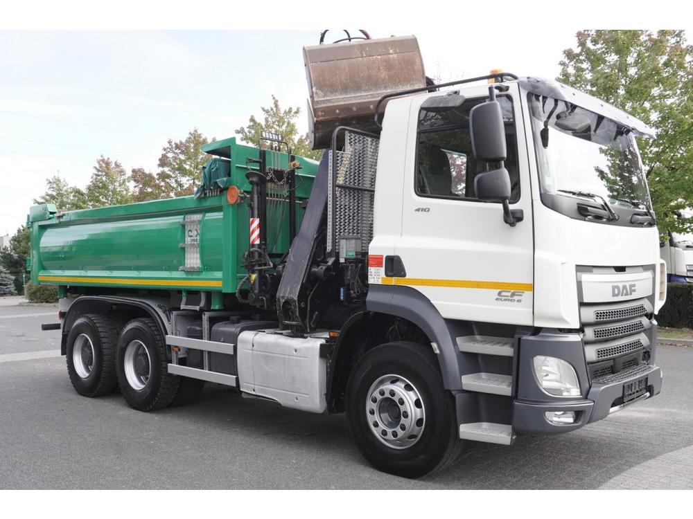 DAF CF 410 FAT 6x4 tipper/2xBortm