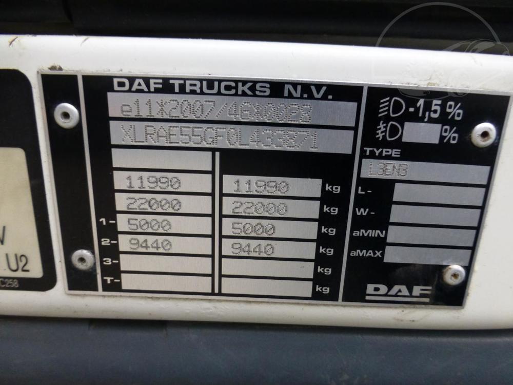 DAF LF 55.250 EEV, 18 pal, 1x lko