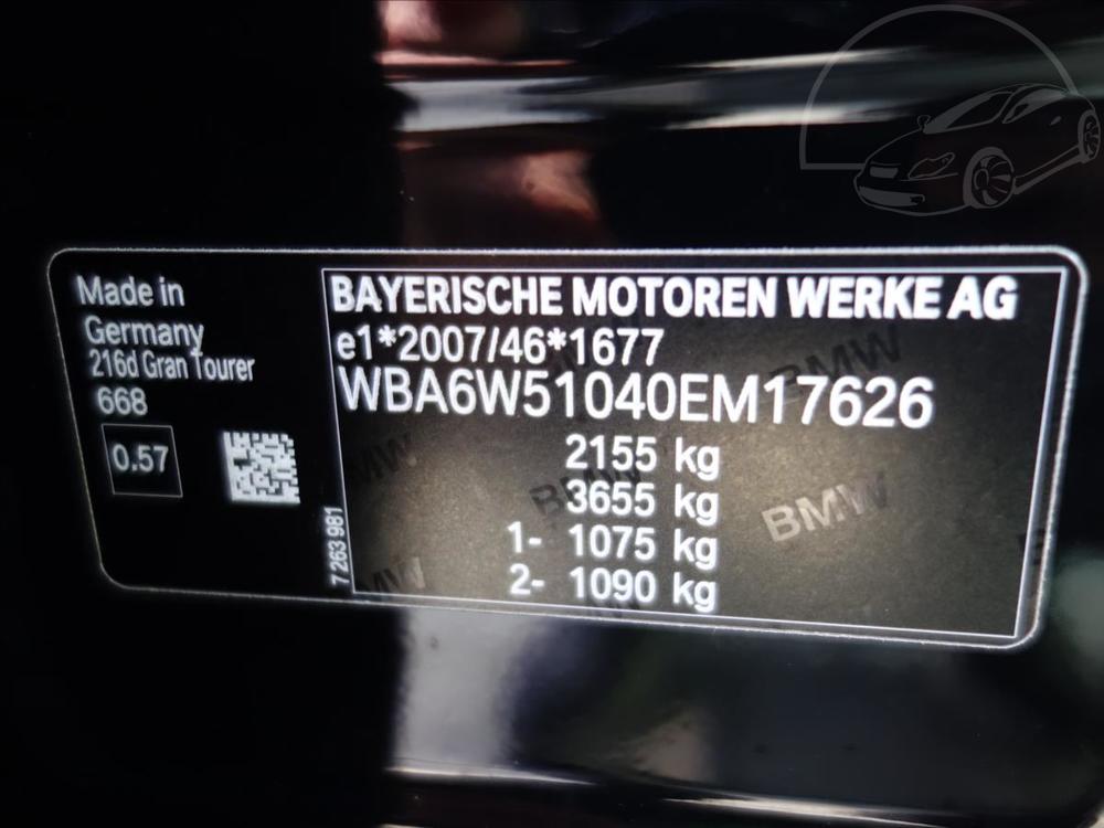 BMW 2 1,5 216d GRAN TOURER AUTOMAT