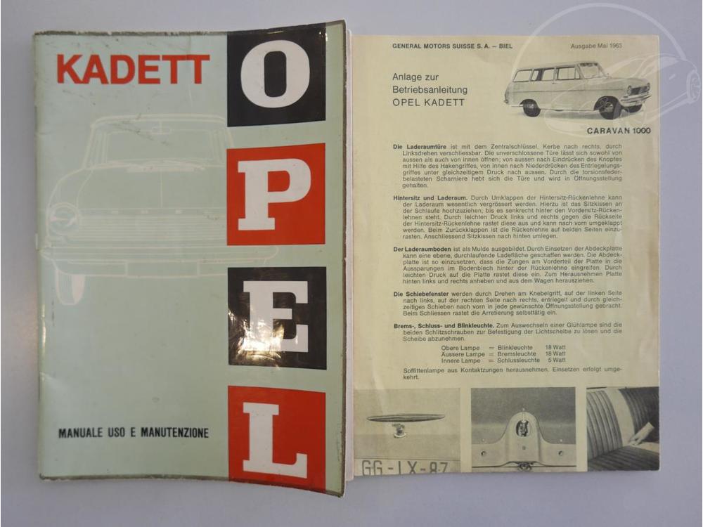 Opel Kadett 1000 Lux VETERN