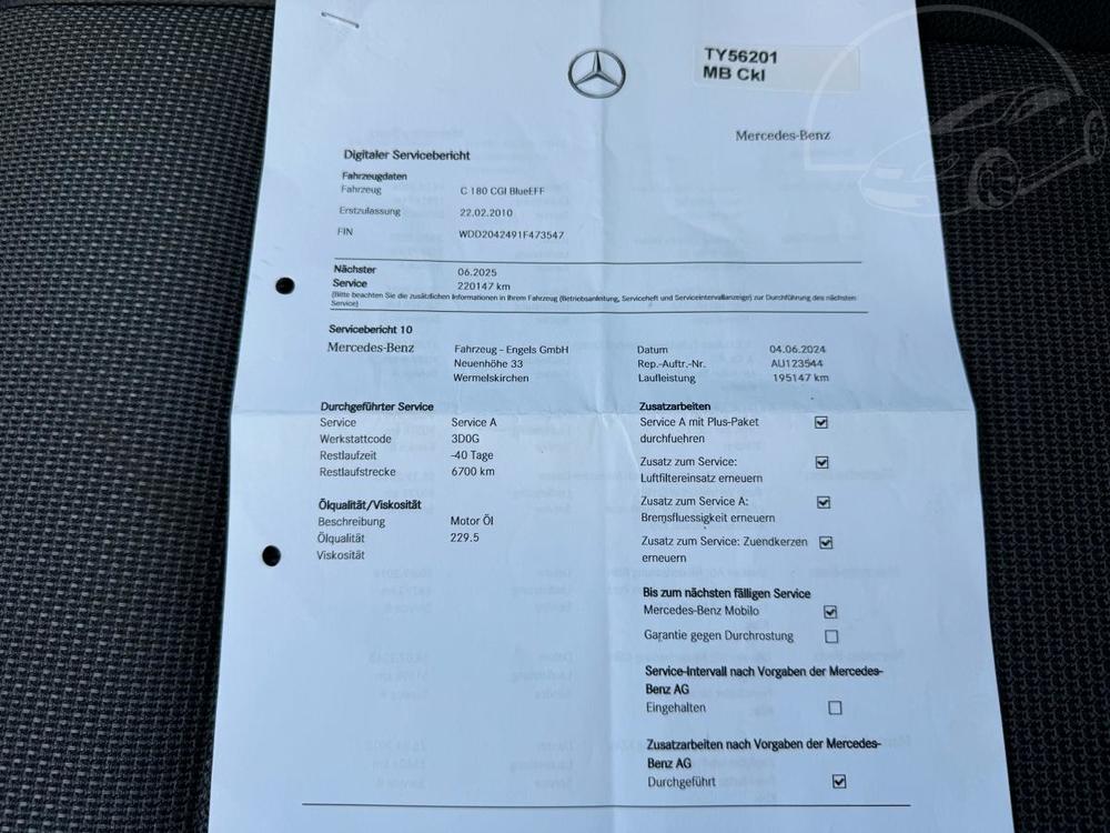 Mercedes-Benz C 180 K POLOKَE TAN SERVISKA