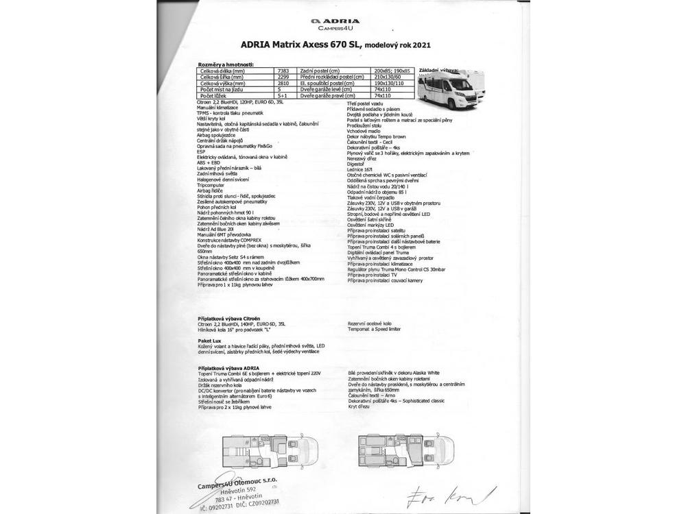 Adria  Matrix 670 SL KLIMA, SOLAR