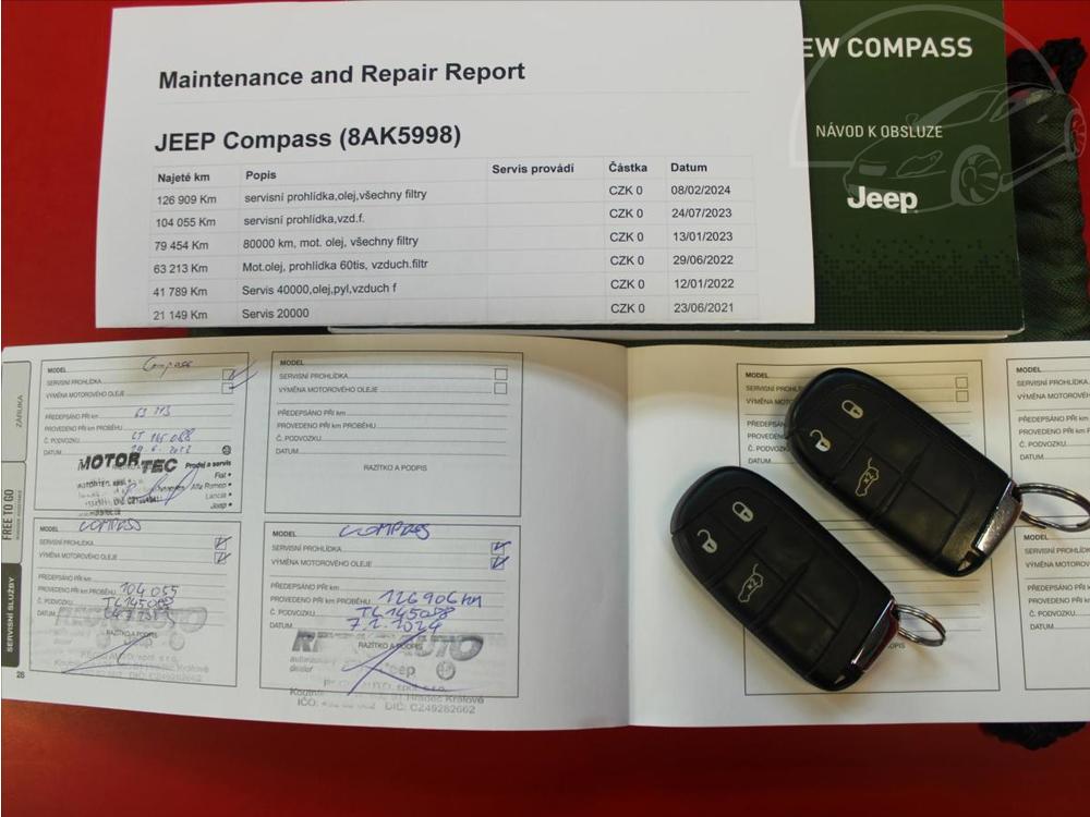 Jeep Compass 2,0 MJt 4WD A/T Limited R 1.m